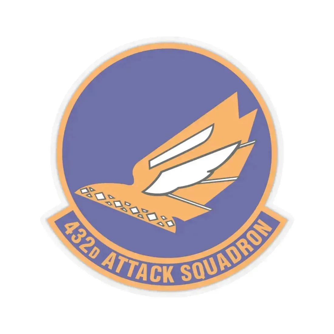 432d Attack Squadron (U.S. Air Force) STICKER Vinyl Kiss-Cut Decal 6 Inch Transparent - The Sticker Space