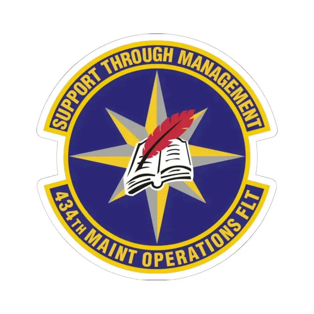 434th Maintenance Operations Flight (U.S. Air Force) STICKER Vinyl Kiss-Cut Decal 6 Inch White - The Sticker Space