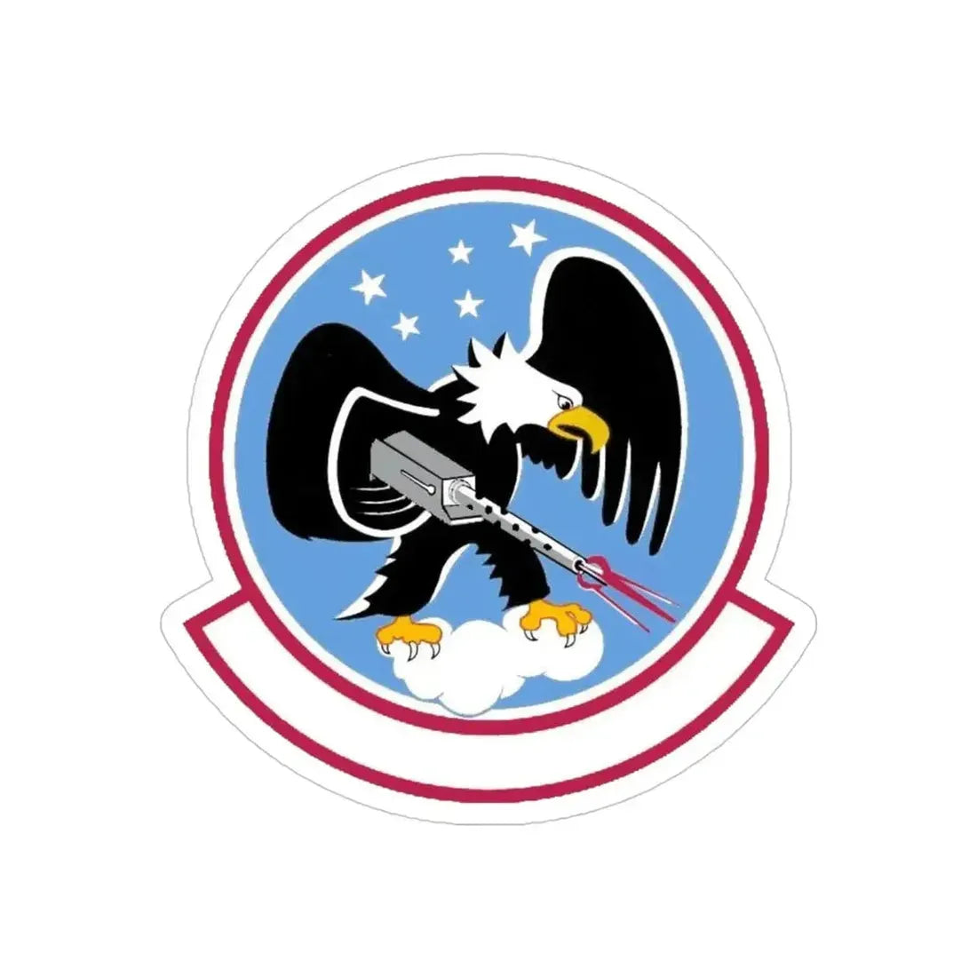 435 Fighter Training Squadron AETC (U.S. Air Force) REVERSE PRINT Transparent Die-Cut STICKER - The Sticker Space