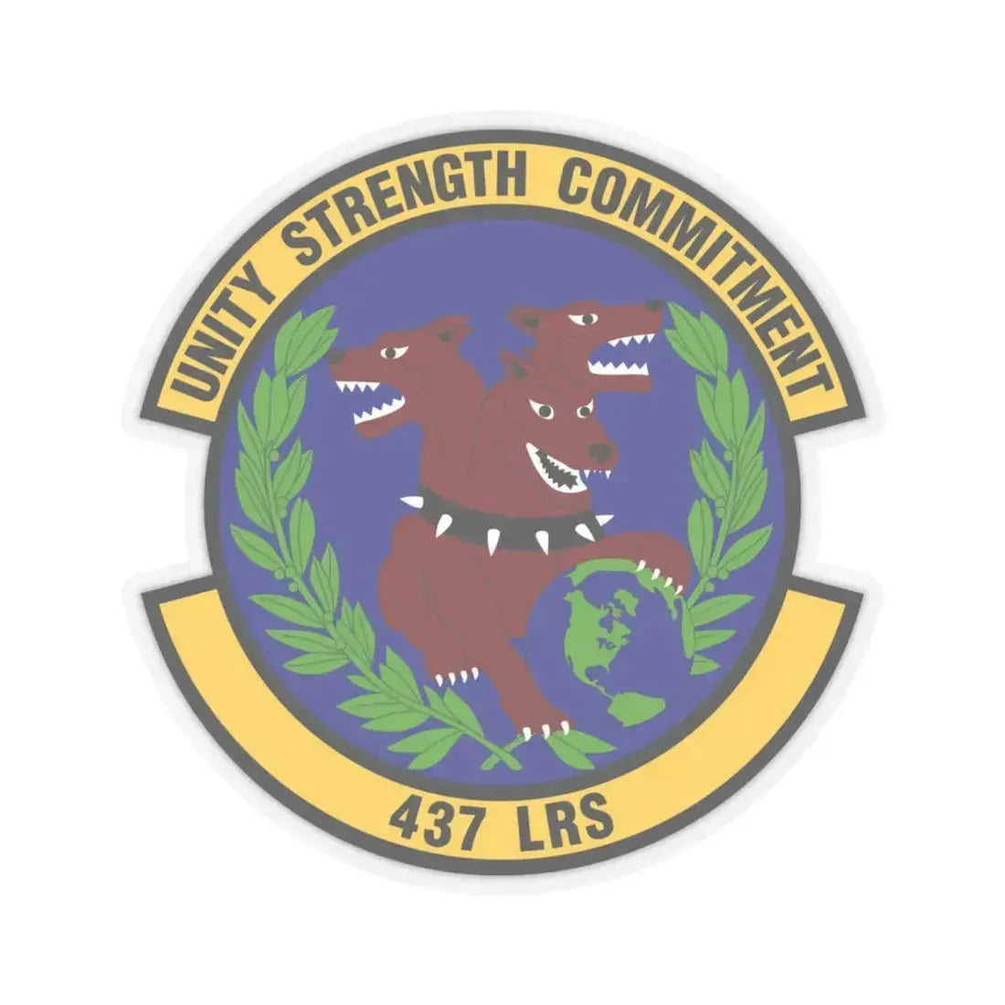 437th Logistics Readiness Squadron (U.S. Air Force) STICKER Vinyl Kiss-Cut Decal 6 Inch Transparent - The Sticker Space