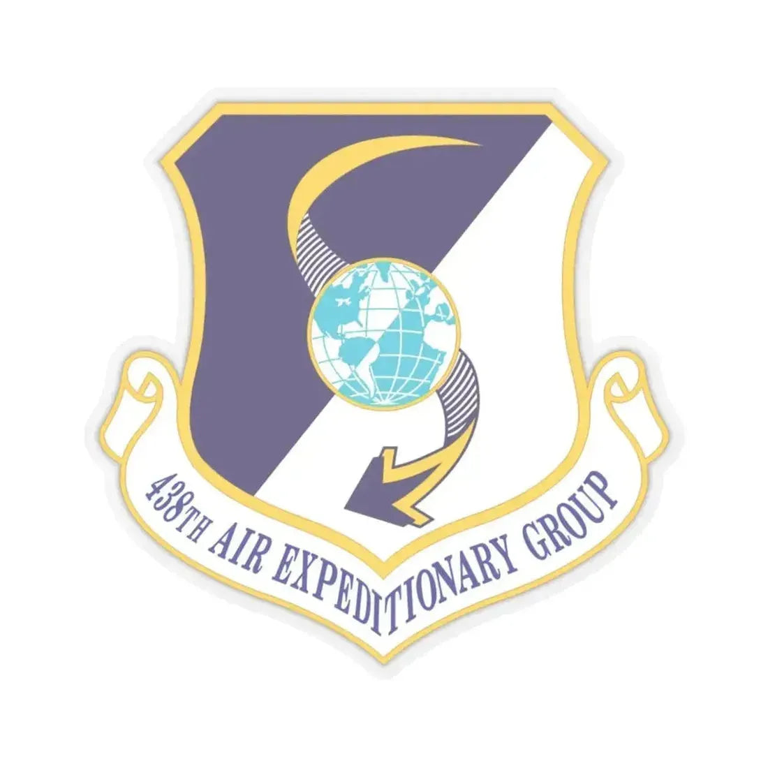438th Air Expeditionary Group (U.S. Air Force) STICKER Vinyl Kiss-Cut Decal 6 Inch Transparent - The Sticker Space