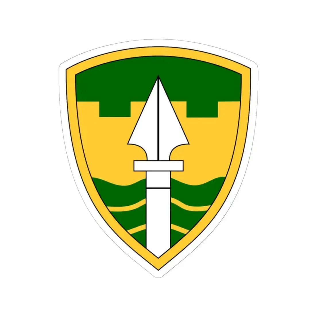 43rd Military Police Brigade (U.S. Army) STICKER Vinyl Kiss-Cut Decal 6 Inch White - The Sticker Space