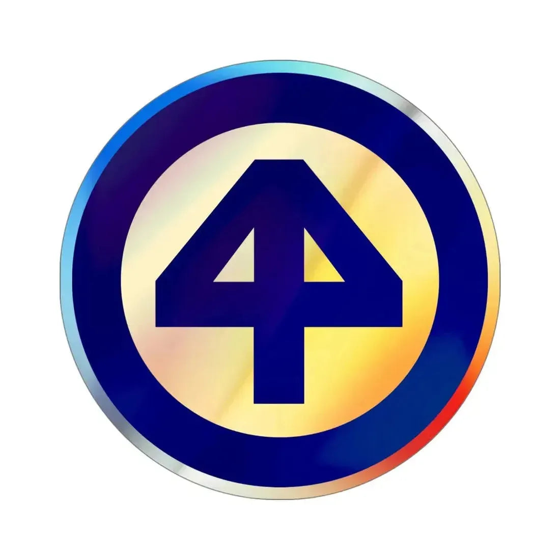 44 INFANTRY DIVISION SSI (U.S. Army) Holographic STICKER Die-Cut Vinyl Decal - The Sticker Space