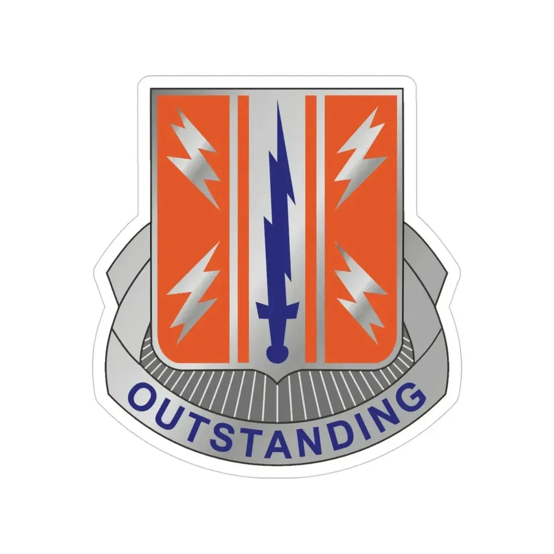 44 Signal Battalion (U.S. Army) Transparent STICKER Die-Cut Vinyl Decal - The Sticker Space