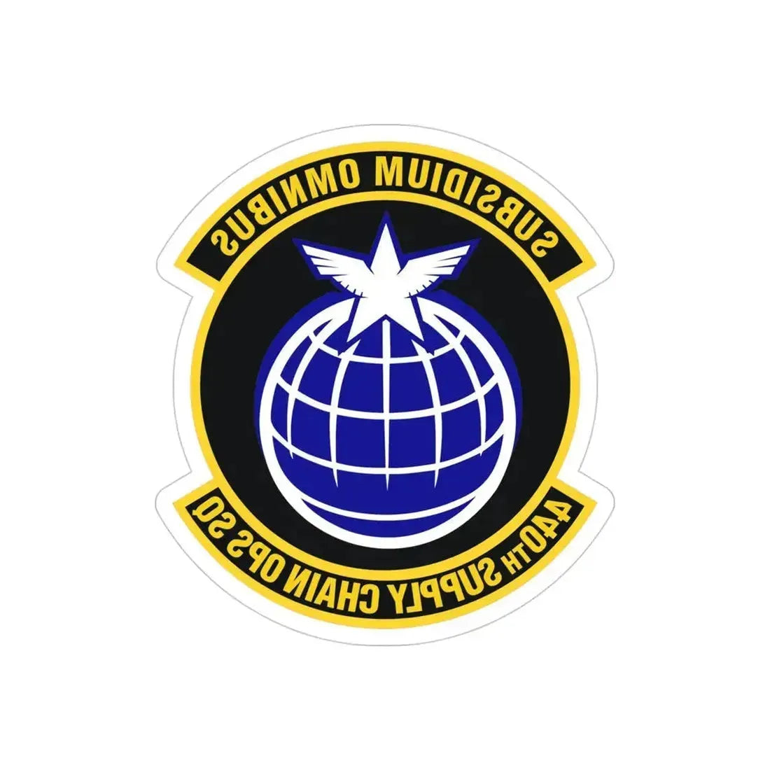 440th Supply Chain Operations Squadron (U.S. Air Force) REVERSE PRINT Transparent Die-Cut STICKER - The Sticker Space