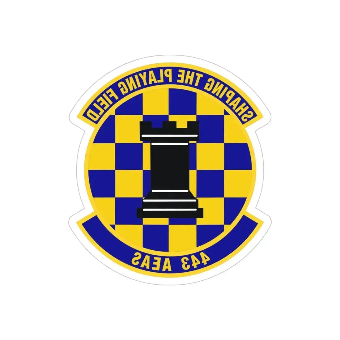 443d Air Expeditionary Advisory Squadron (U.S. Air Force) REVERSE PRINT Transparent Die-Cut STICKER - The Sticker Space
