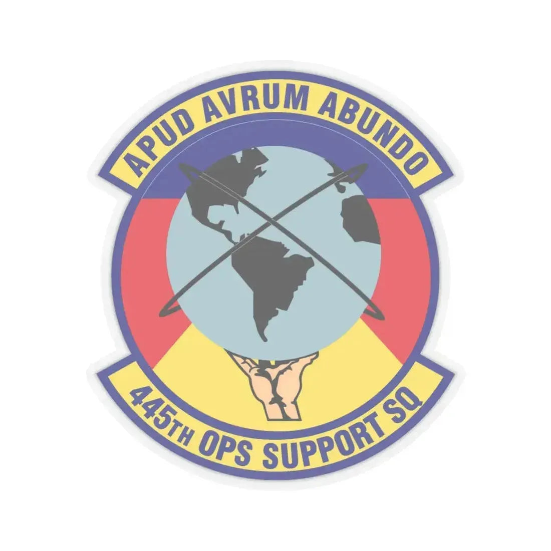 445th Operations Support Squadron (U.S. Air Force) STICKER Vinyl Kiss-Cut Decal 6 Inch Transparent - The Sticker Space