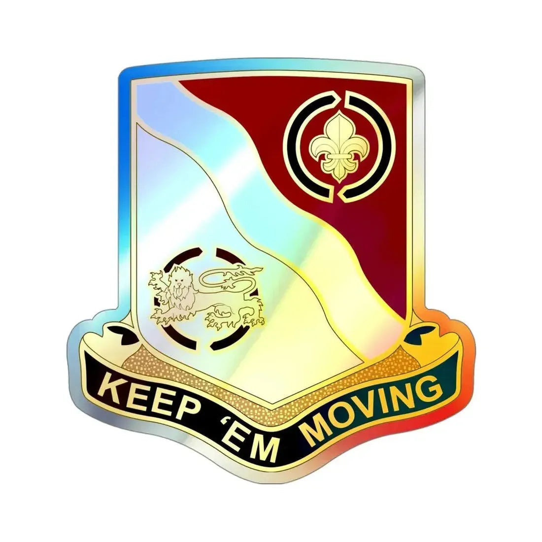 446 Transportation Battalion (U.S. Army) Holographic STICKER Die-Cut Vinyl Decal - The Sticker Space