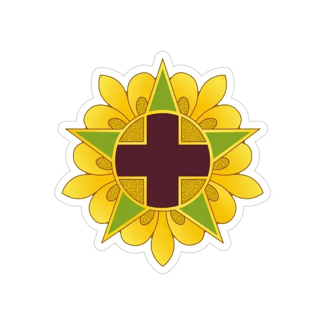 45 Field Hospital (U.S. Army) REVERSE PRINT Transparent Die-Cut STICKER - The Sticker Space