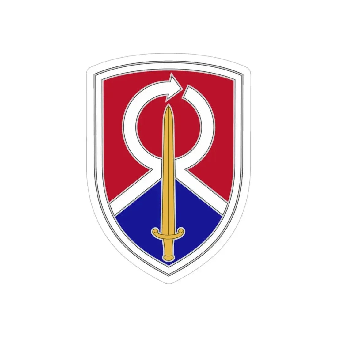 451 Sustainment Command 2 (U.S. Army) REVERSE PRINT Transparent Die-Cut STICKER - The Sticker Space