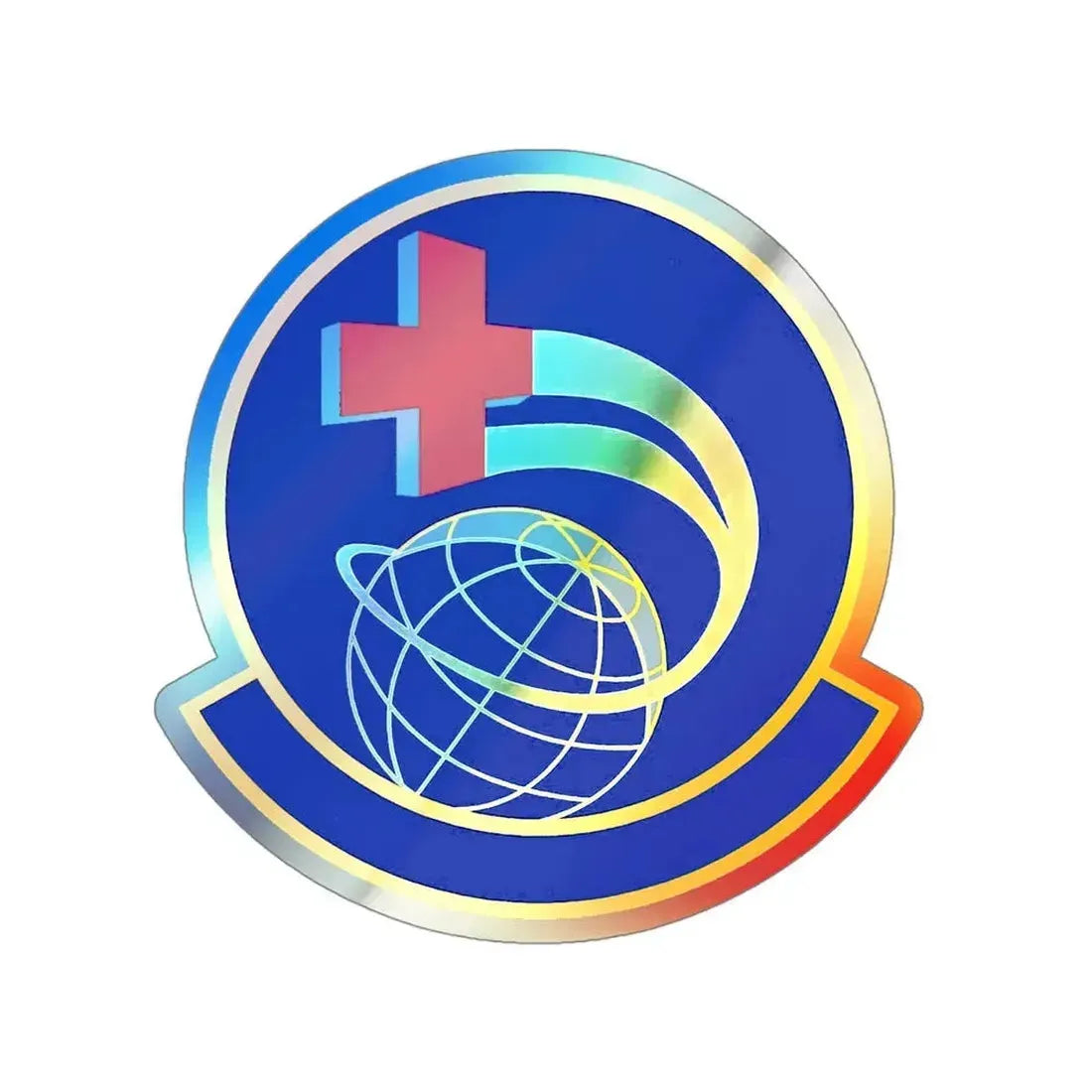 452 Aeromedical Evacuation Squadron AFRC (U.S. Air Force) Holographic STICKER Die-Cut Vinyl Decal - The Sticker Space