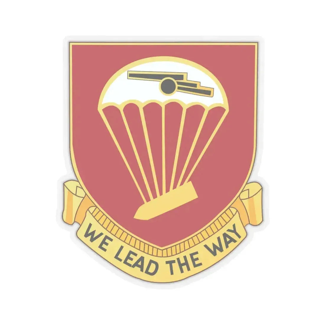 456th Airborne Field Artillery Battalion (U.S. Army) STICKER Vinyl Kiss-Cut Decal 4 Inch Transparent - The Sticker Space