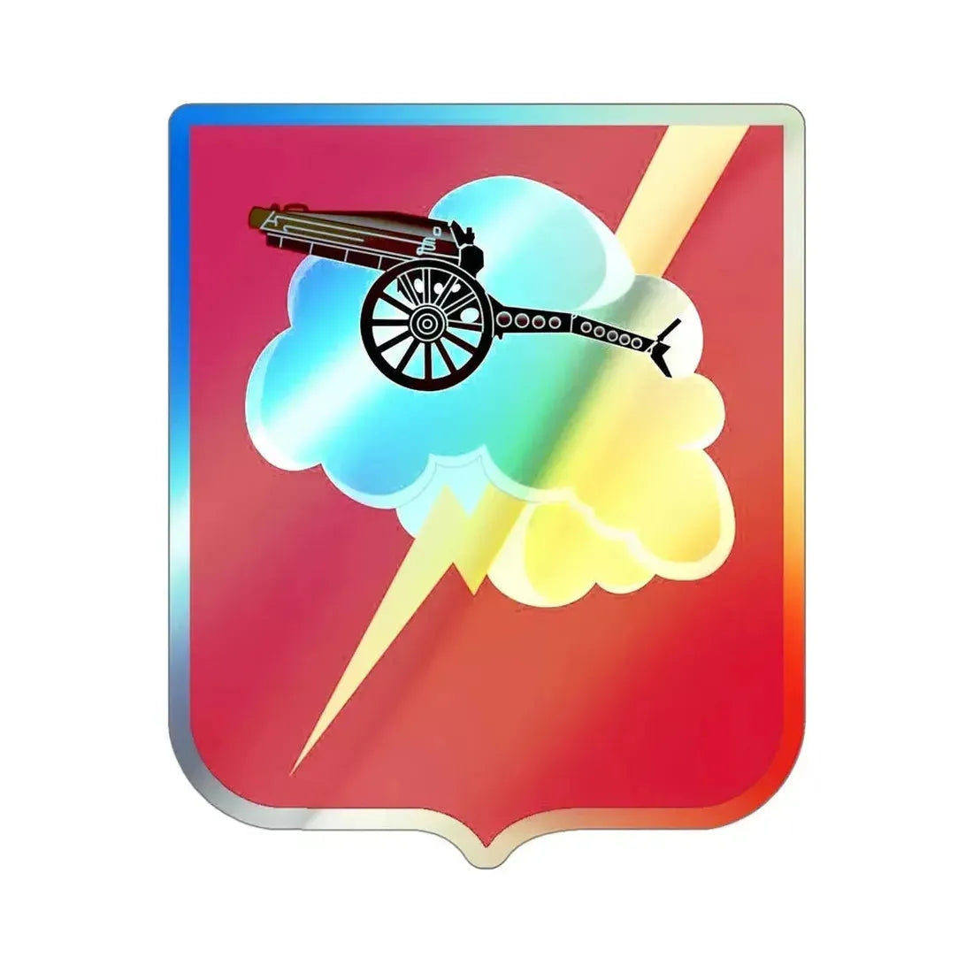 457th Airborne Field Artillery Battalion v2 (U.S. Army) Holographic STICKER Die-Cut Vinyl Decal - The Sticker Space