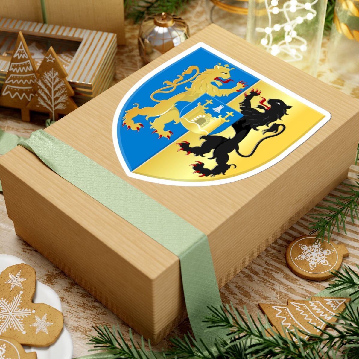 Belfeld wapen (Netherlands) (Coat of Arms) STICKER Vinyl Kiss-Cut Decal