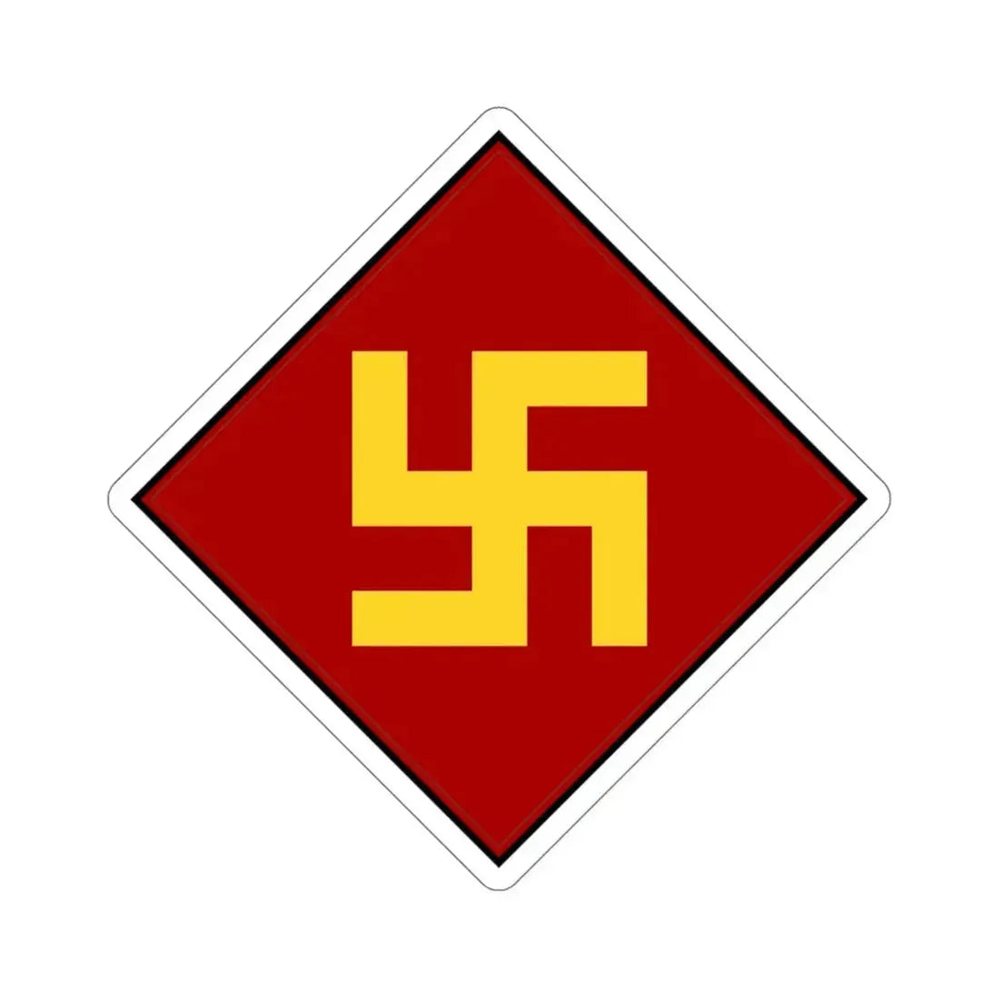 45th Infantry Division 1924-1939 Pre-1930's Swastika (U.S. Army) STICKER Vinyl Die-Cut Decal - The Sticker Space