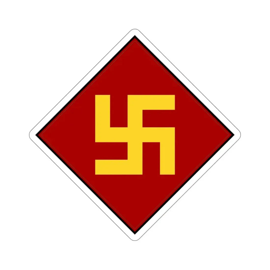 45th Infantry Division 1924-1939 Pre-1930's Swastika (U.S. Army) STICKER Vinyl Die-Cut Decal - The Sticker Space
