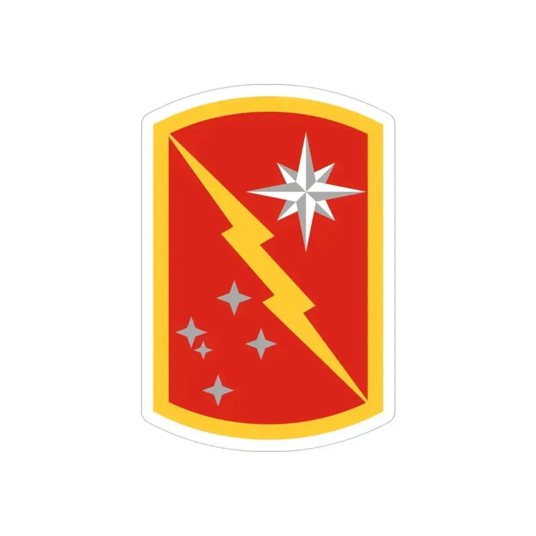 45th Sustainment Brigade (U.S. Army) REVERSE PRINT Transparent Die-Cut STICKER - The Sticker Space