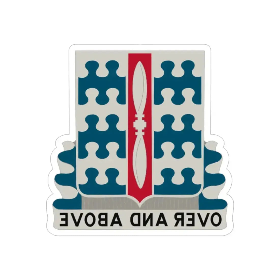 46 Aviation Battalion (U.S. Army) REVERSE PRINT Transparent Die-Cut STICKER - The Sticker Space