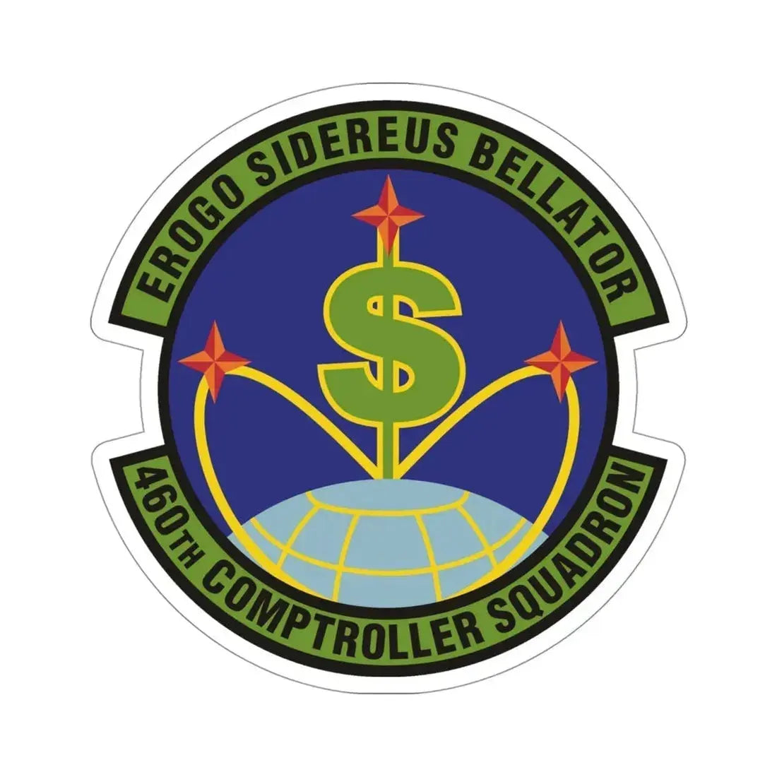 460th Comptroller Squadron (U.S. Air Force) STICKER Vinyl Die-Cut Decal - The Sticker Space