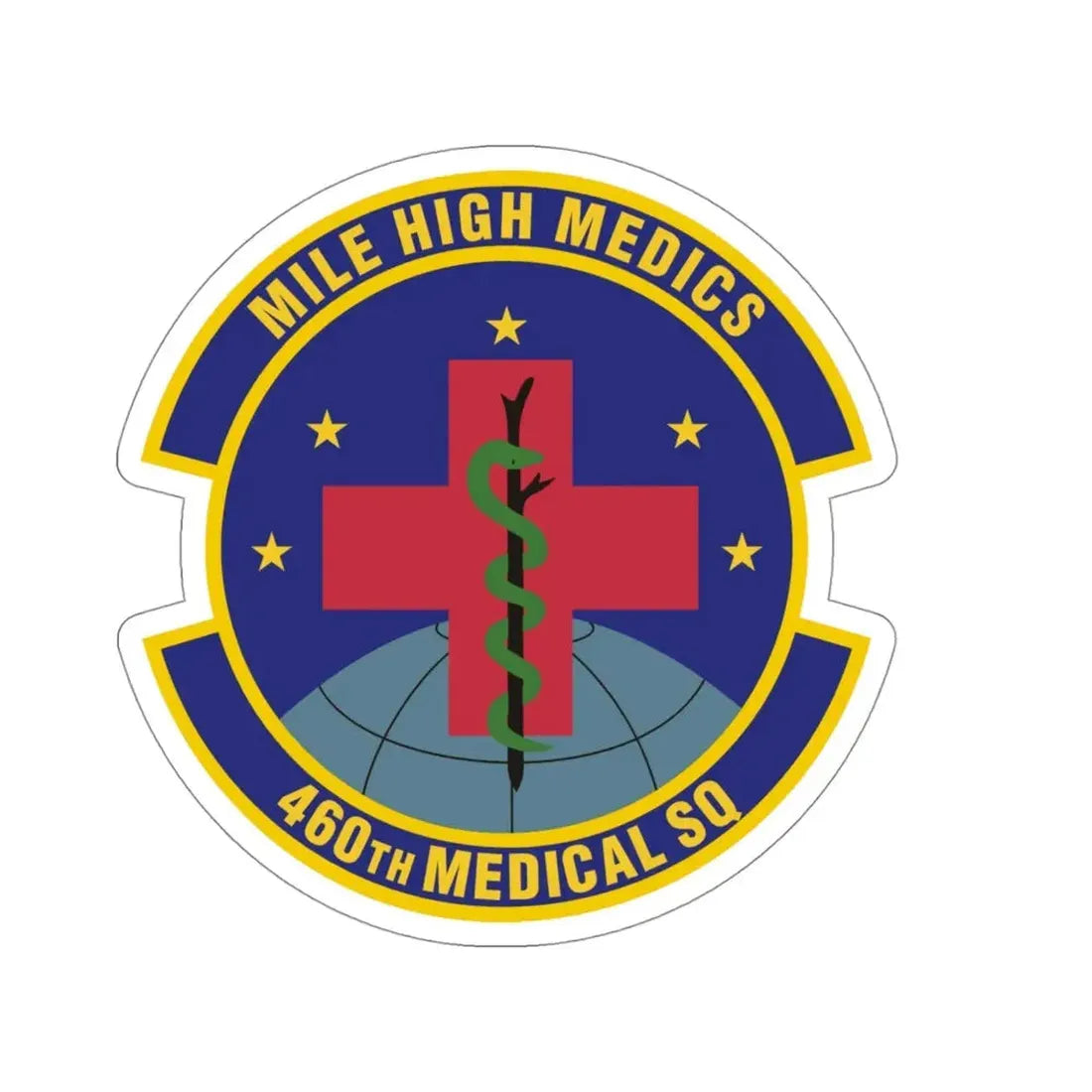 460th Medical Squadron (U.S. Air Force) STICKER Vinyl Die-Cut Decal - The Sticker Space