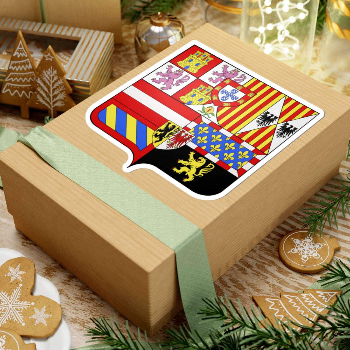 Armoiries Philippe II dEspagne (Portugal) (Coat of Arms) STICKER Vinyl Kiss-Cut Decal