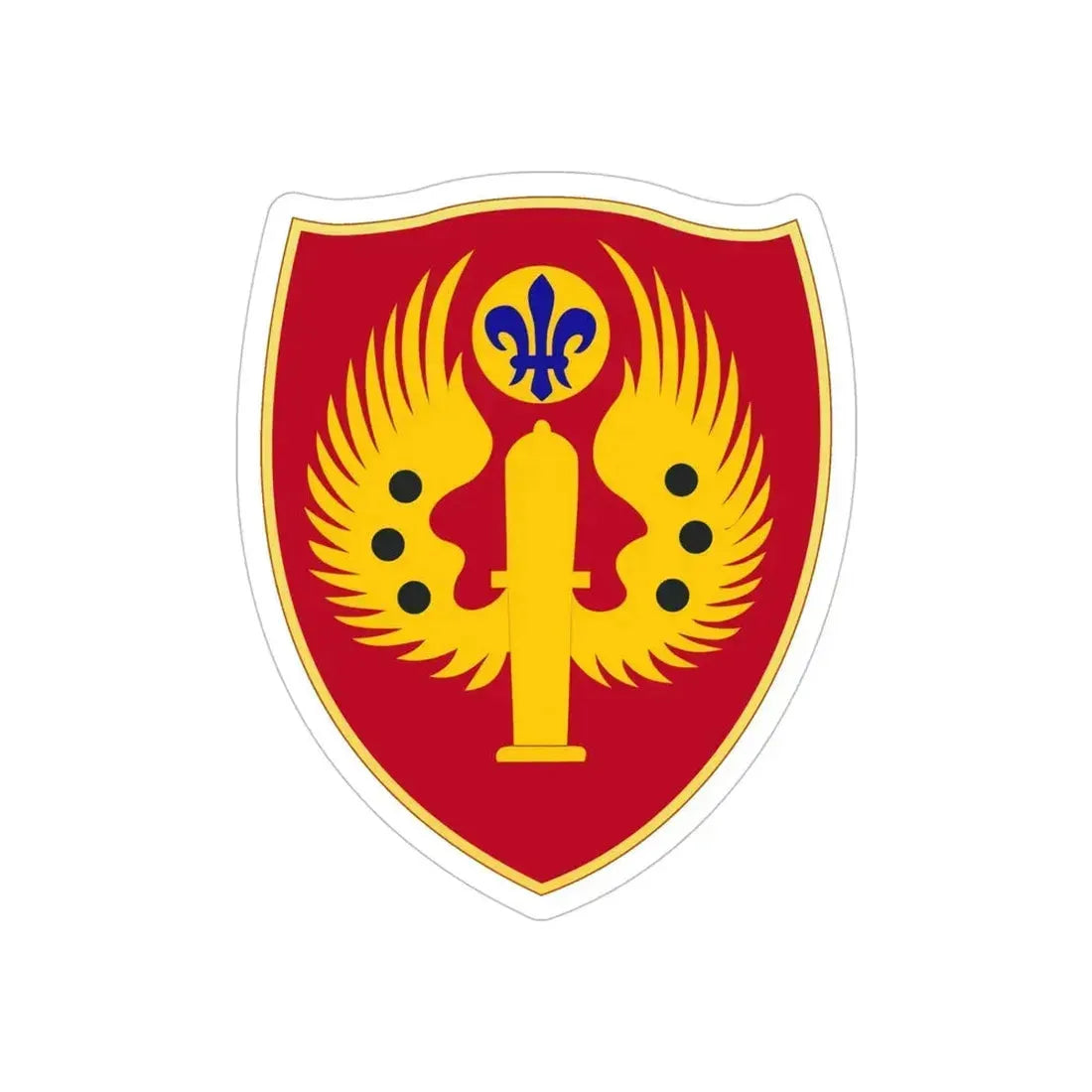 463rd Airborne Field Artillery Battalion (U.S. Army) REVERSE PRINT Transparent Die-Cut STICKER - The Sticker Space