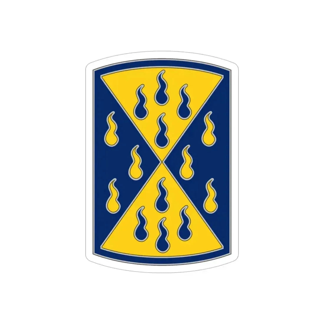 464 Chemical Brigade (U.S. Army) REVERSE PRINT Transparent Die-Cut STICKER - The Sticker Space