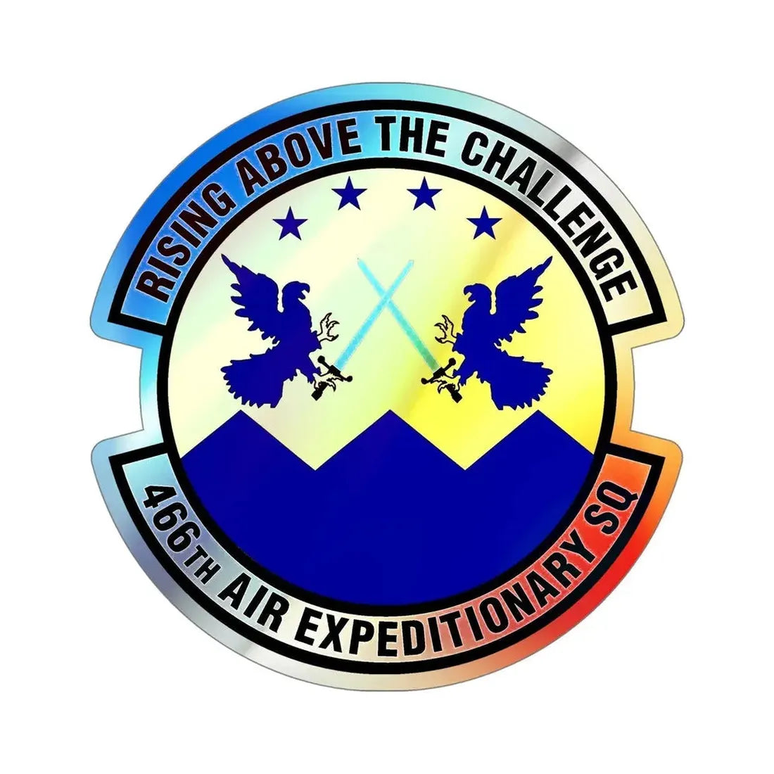 466th Air Expeditionary Squadron (U.S. Air Force) Holographic STICKER Die-Cut Vinyl Decal - The Sticker Space