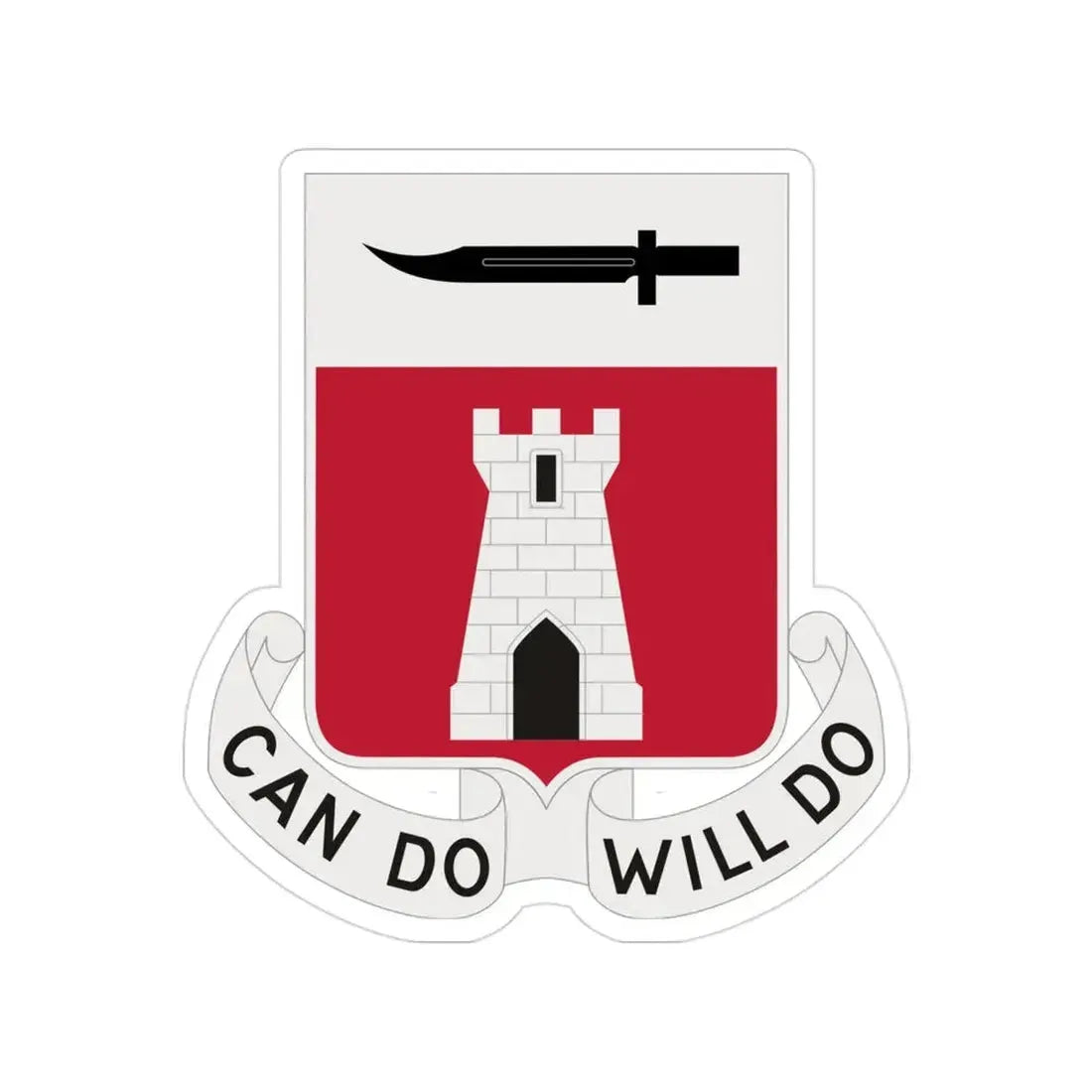 467 Engineer Battalion (U.S. Army) Transparent STICKER Die-Cut Vinyl Decal - The Sticker Space