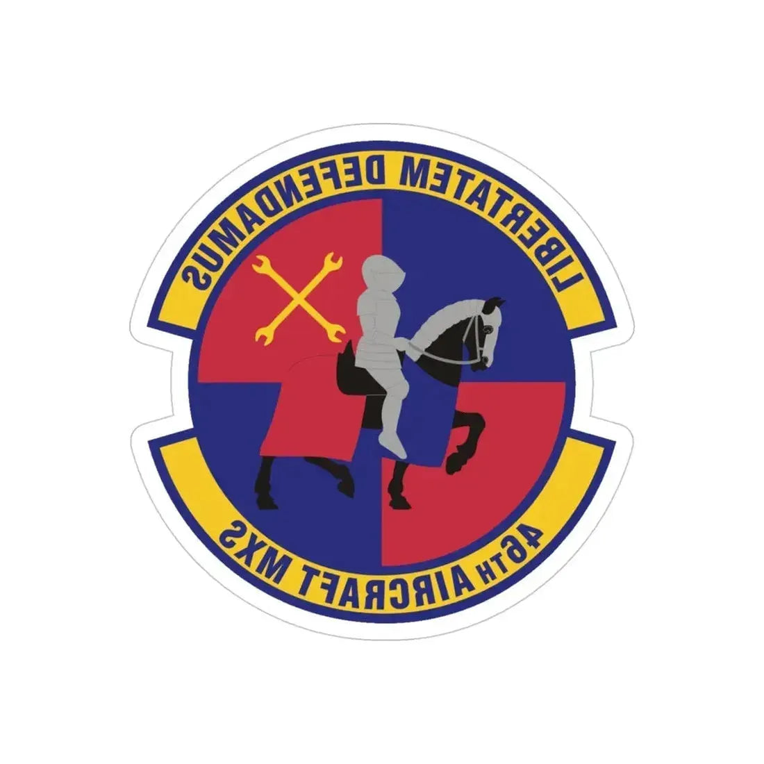46th Aircraft Maintenance Squadron (U.S. Air Force) REVERSE PRINT Transparent Die-Cut STICKER - The Sticker Space