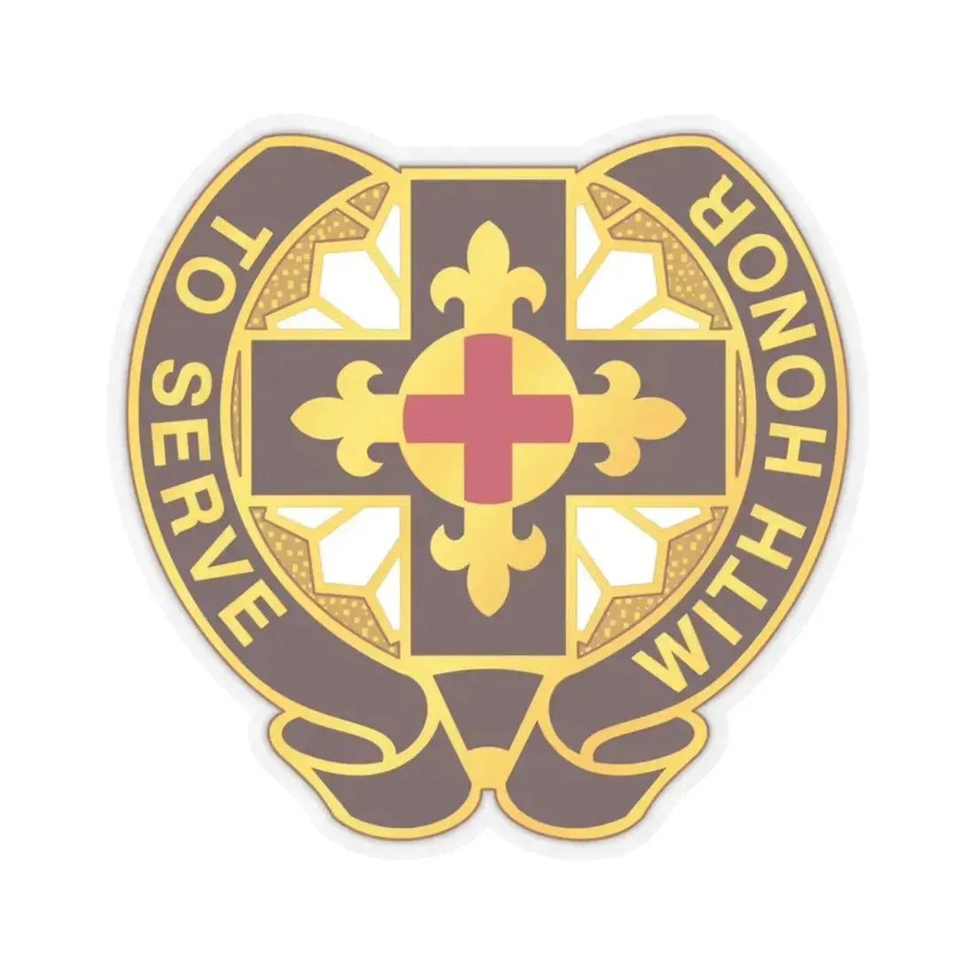 47 Field Hospital (U.S. Army) STICKER Vinyl Kiss-Cut Decal 3 Inch Transparent - The Sticker Space