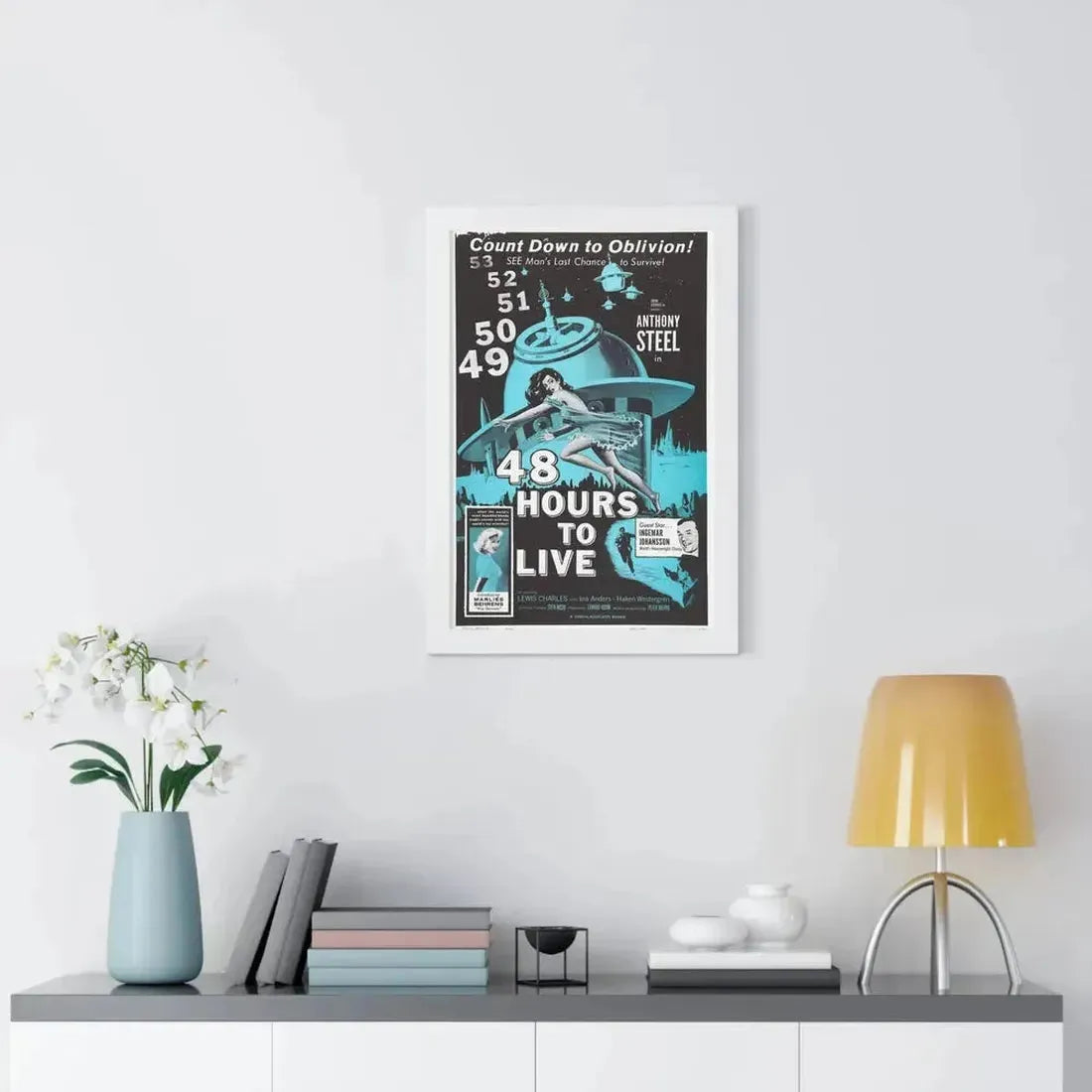 48 HOURS TO LIVE 1959 - Framed Movie Poster - The Sticker Space