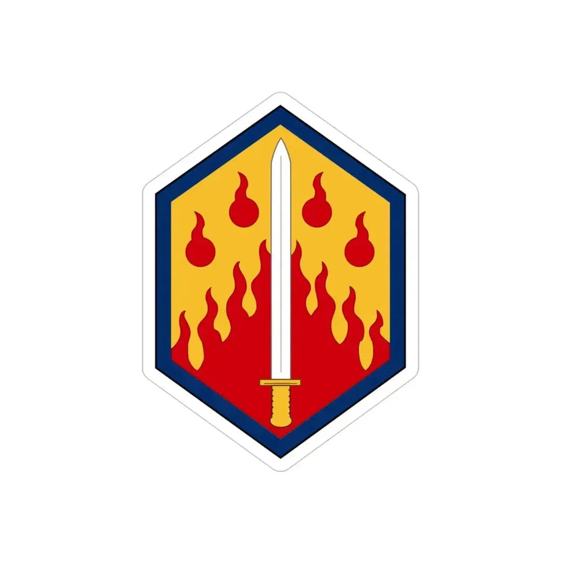 48th Chemical Brigade (U.S. Army) REVERSE PRINT Transparent Die-Cut STICKER - The Sticker Space