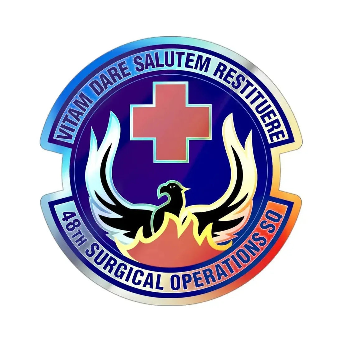 48th Surgical Operations Squadron (U.S. Air Force) Holographic STICKER Die-Cut Vinyl Decal - The Sticker Space
