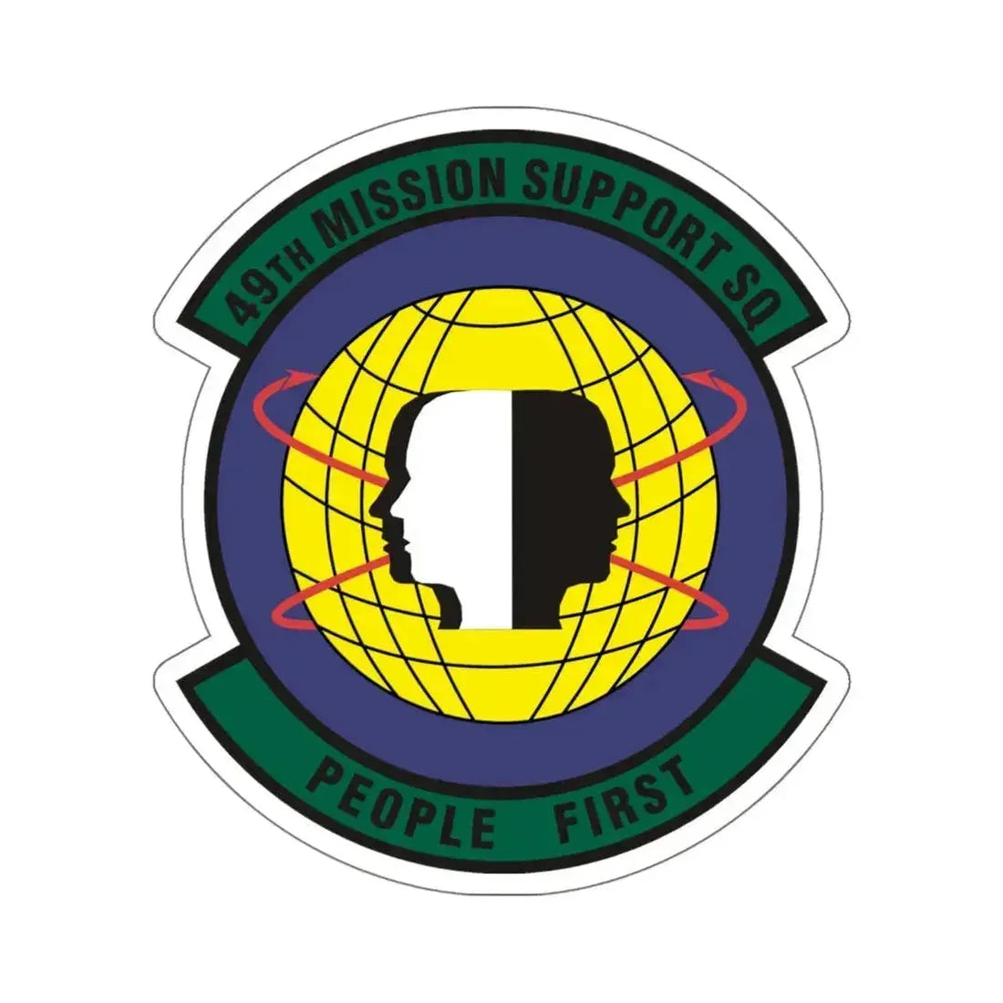 49th Mission Support Squadron (U.S. Air Force) STICKER Vinyl Kiss-Cut Decal 6 Inch White - The Sticker Space