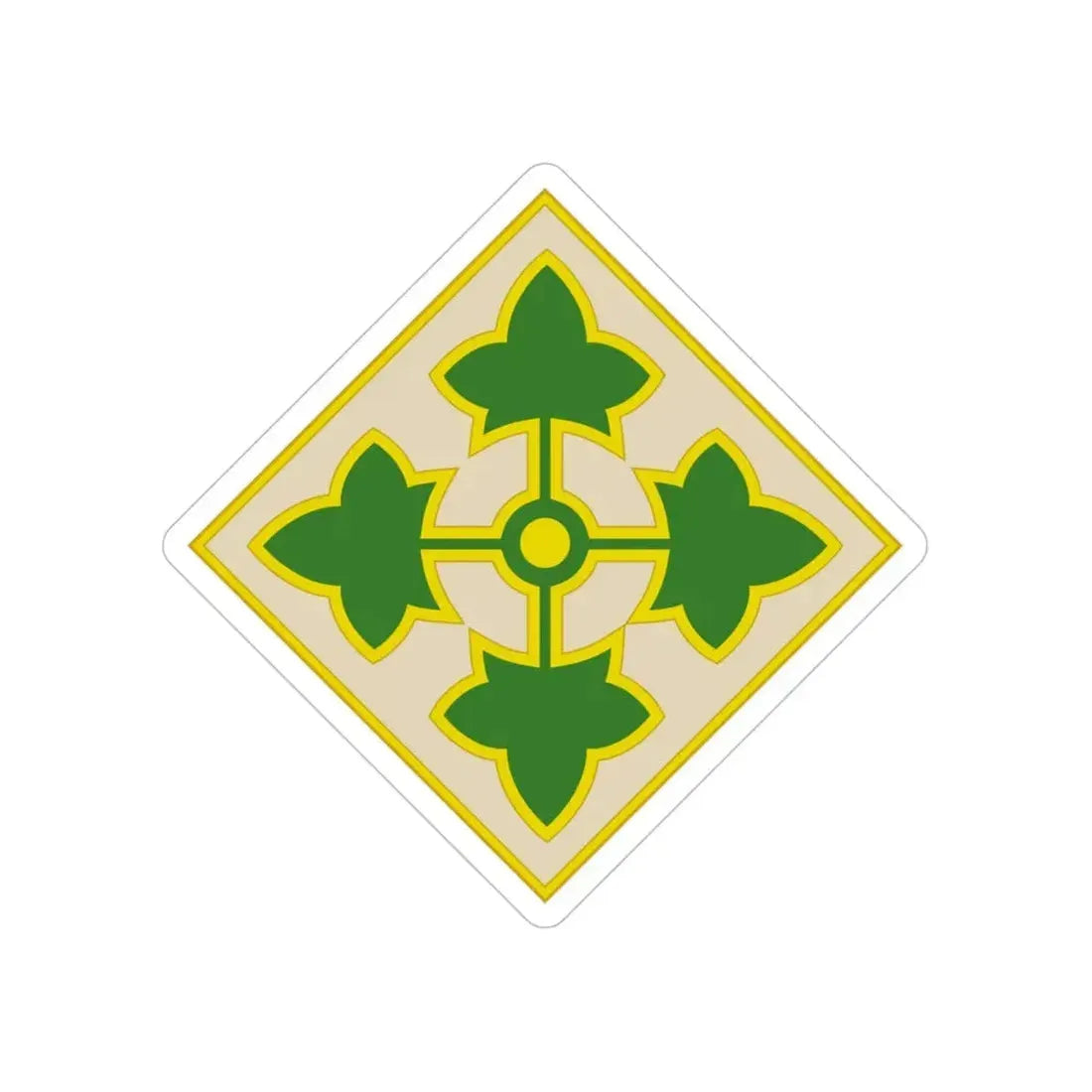 4th Infantry Division CSIB2 (U.S. Army) Transparent STICKER Die-Cut Vinyl Decal - The Sticker Space