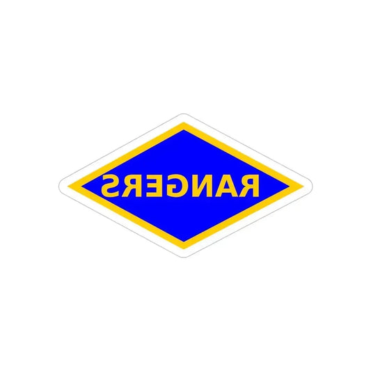 4th Ranger Battalion (U.S. Army) REVERSE PRINT Transparent Die-Cut STICKER 6 Inch Die-Cut Transparent - The Sticker Space