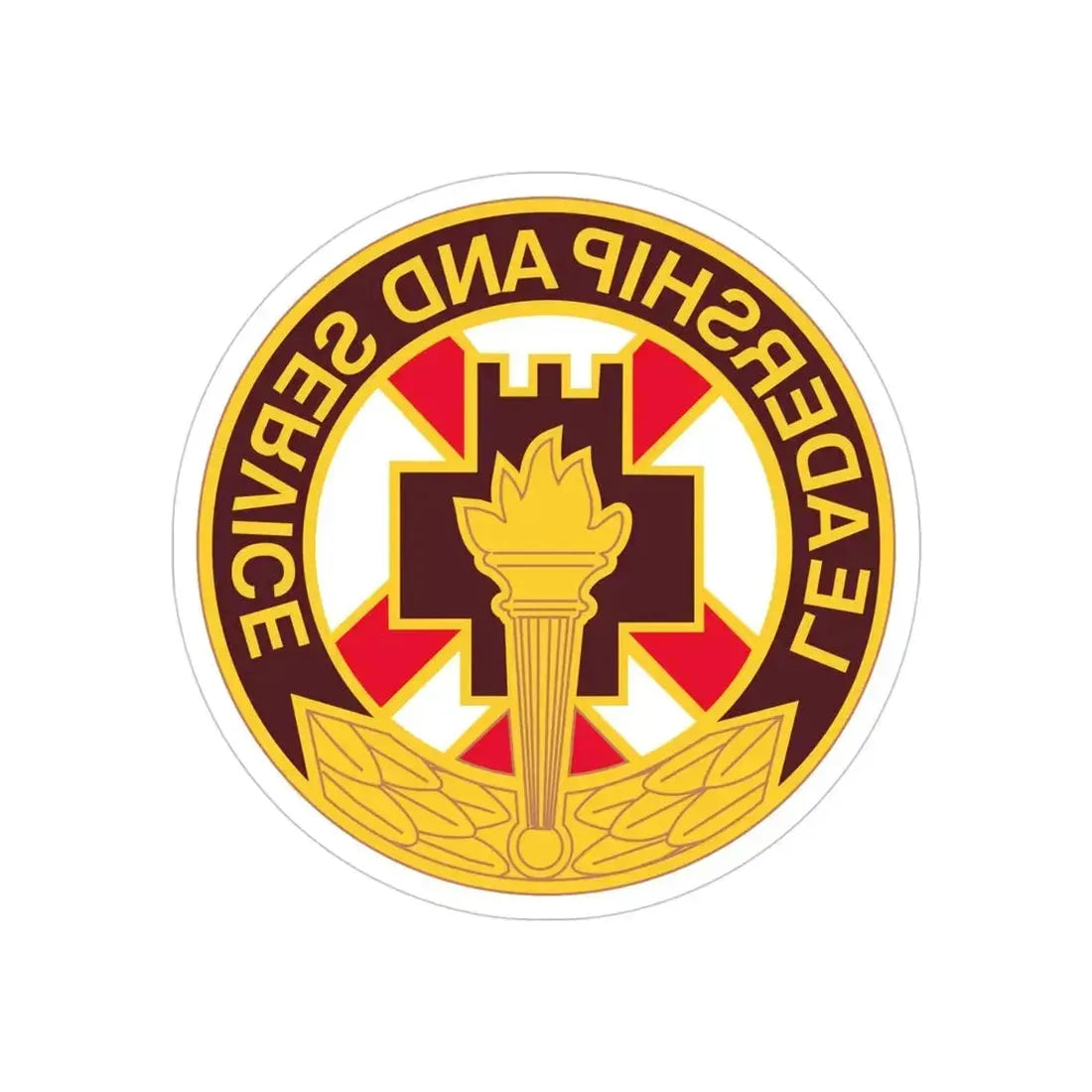 5 Medical Brigade (U.S. Army) REVERSE PRINT Transparent Die-Cut STICKER - The Sticker Space