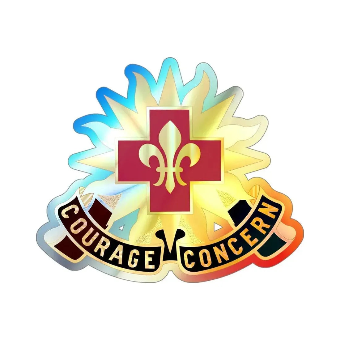 5010 US Hospital (U.S. Army) Holographic STICKER Die-Cut Vinyl Decal - The Sticker Space