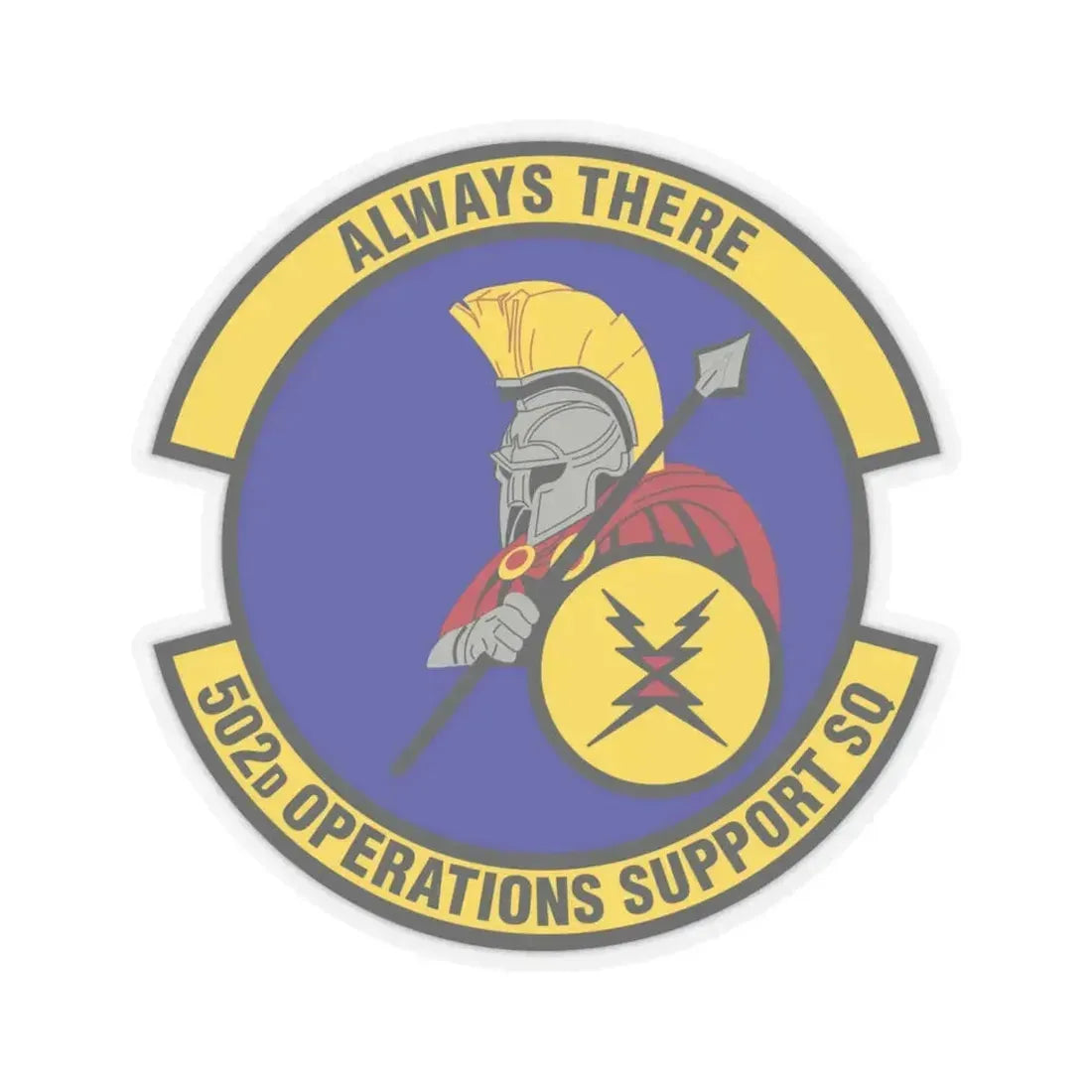 502d Operations Support Squadron (U.S. Air Force) STICKER Vinyl Kiss-Cut Decal 6 Inch Transparent - The Sticker Space