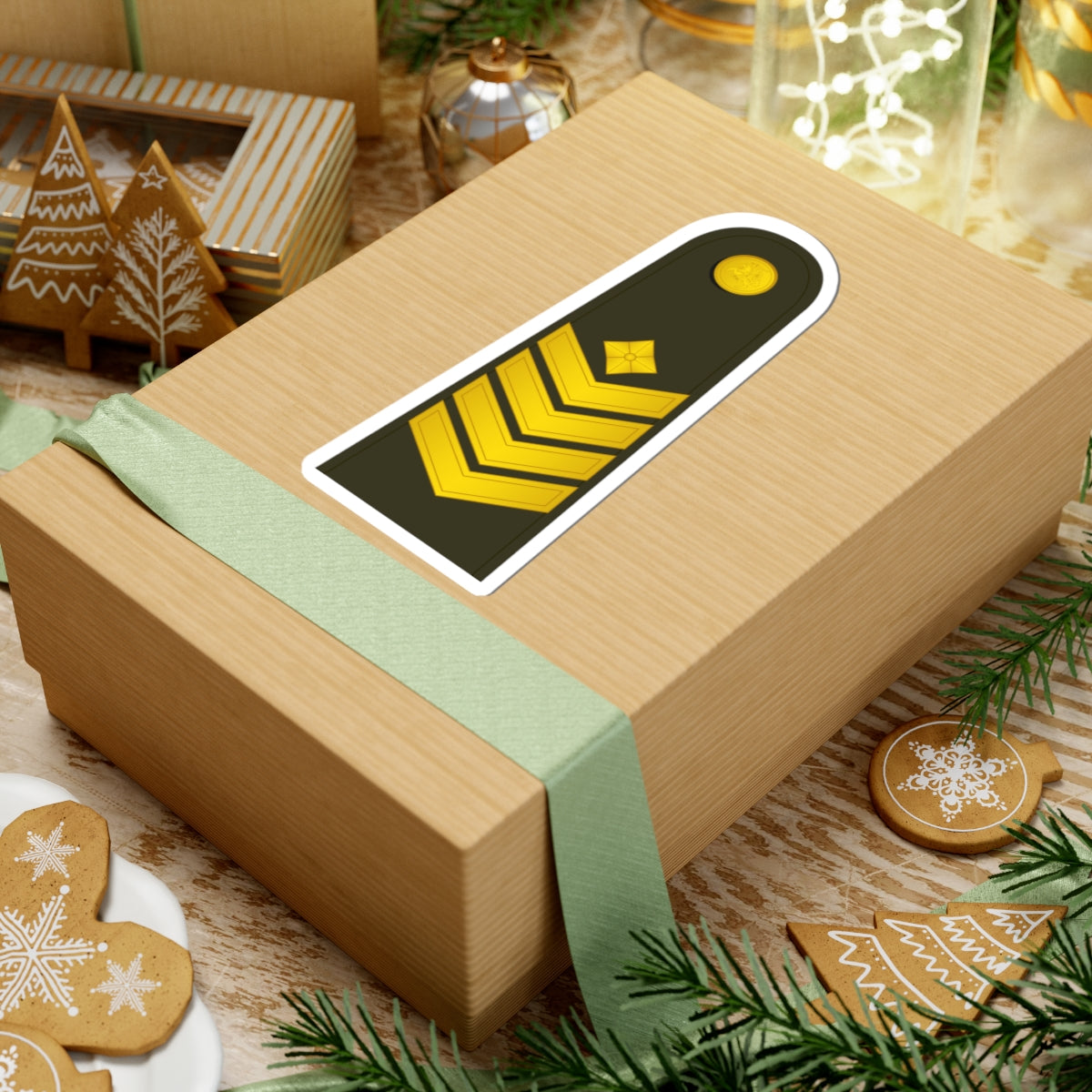 Lithuania Army OR 8 (Lithuania) (Military Rank) STICKER Vinyl Kiss-Cut Decal