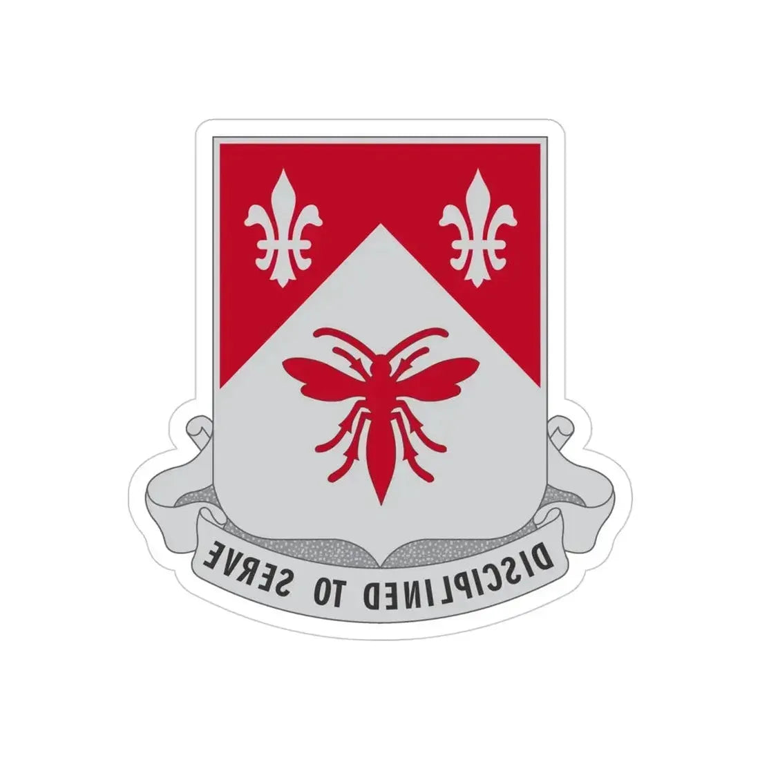 505 Engineer Battalion (U.S. Army) REVERSE PRINT Transparent Die-Cut STICKER - The Sticker Space