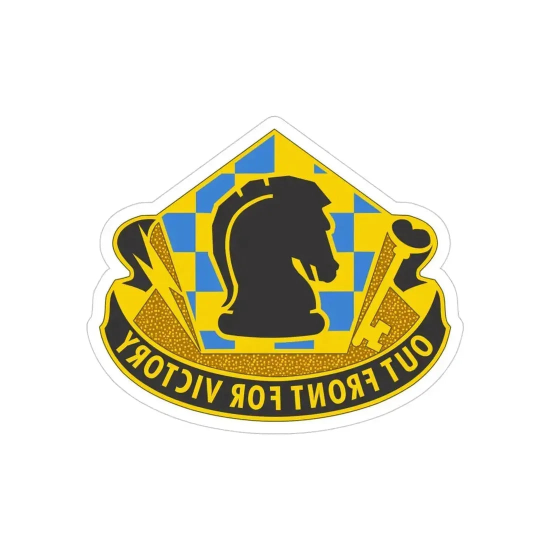 505 Military Intelligence Brigade 2 (U.S. Army) REVERSE PRINT Transparent Die-Cut STICKER - The Sticker Space