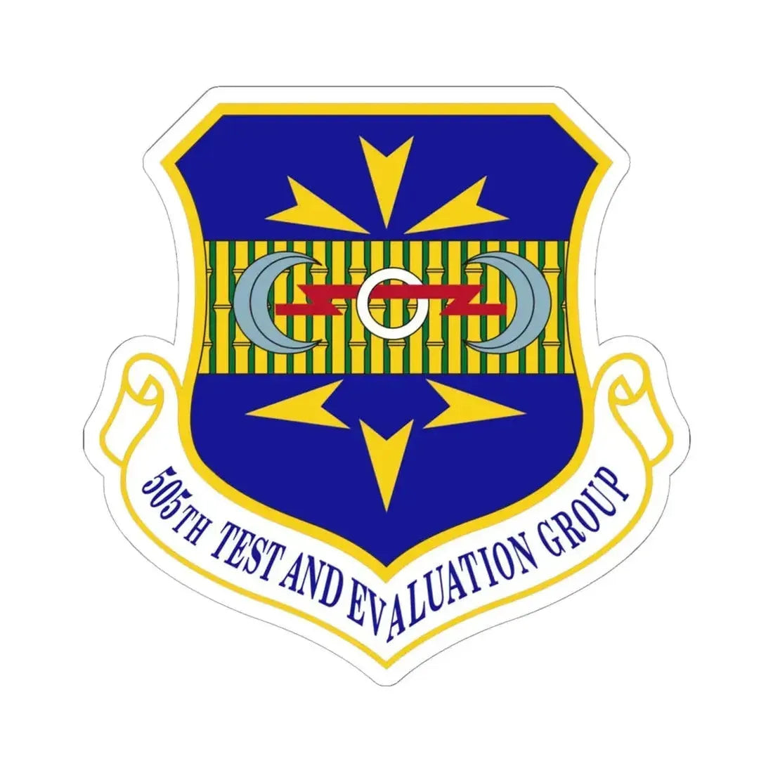 505th Test and Evaluation Group (U.S. Air Force) STICKER Vinyl Kiss-Cut Decal 6 Inch White - The Sticker Space