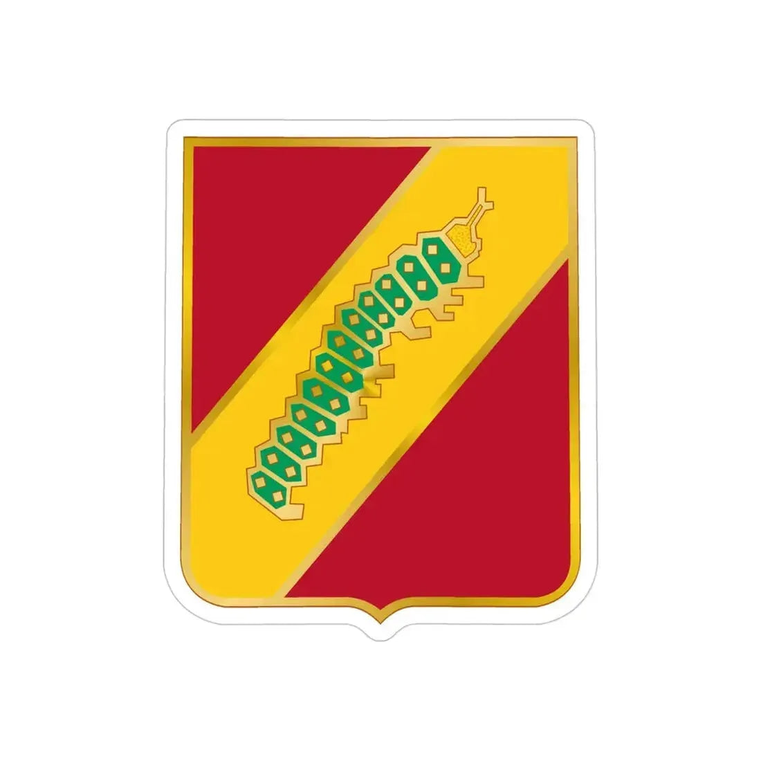 51 Coast Artillery Regiment (U.S. Army) REVERSE PRINT Transparent Die-Cut STICKER - The Sticker Space