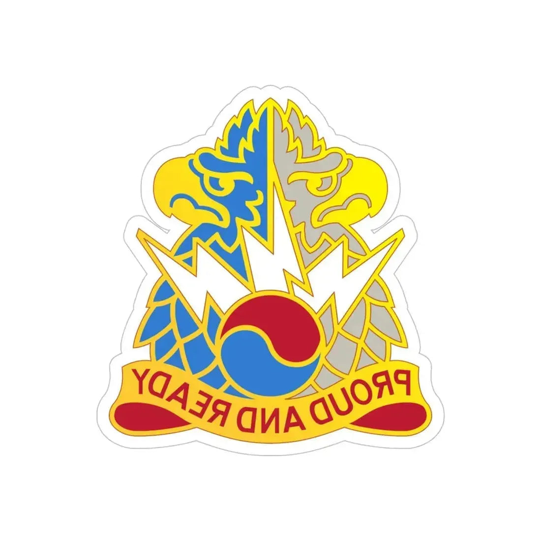 511 Military Intelligence Battalion (U.S. Army) REVERSE PRINT Transparent Die-Cut STICKER - The Sticker Space