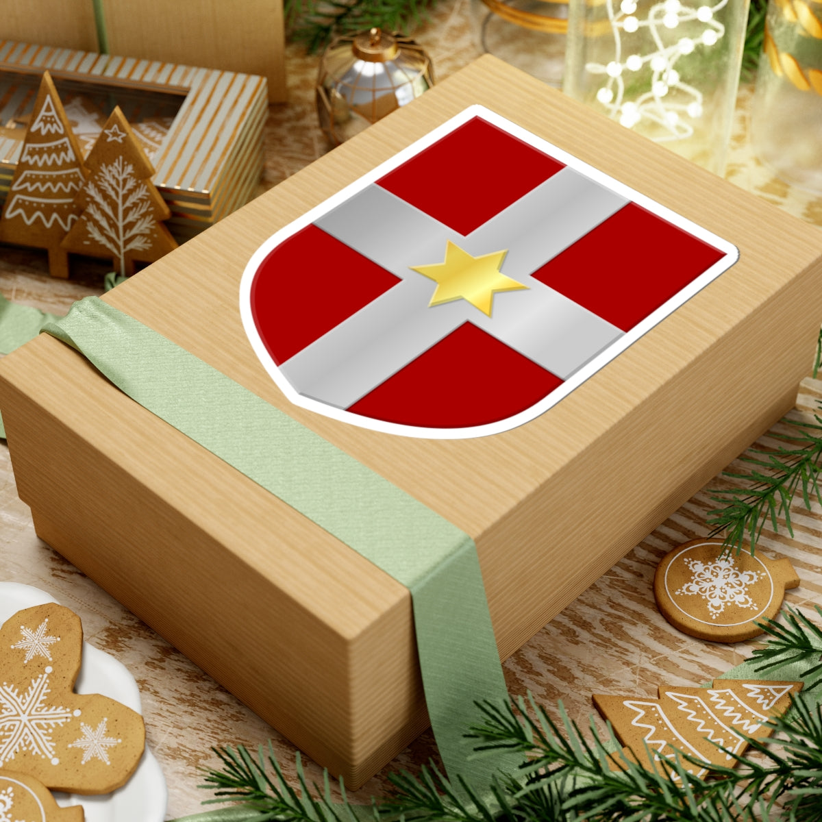 Ambt Vollenhove wapen (Netherlands) (Coat of Arms) STICKER Vinyl Kiss-Cut Decal