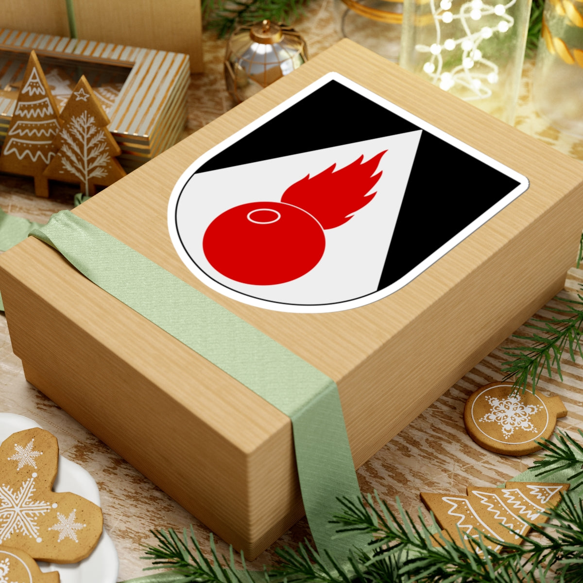 Artilleriregementet 924. kompaniet vapen (Sweden) (Coat of Arms) STICKER Vinyl Kiss-Cut Decal