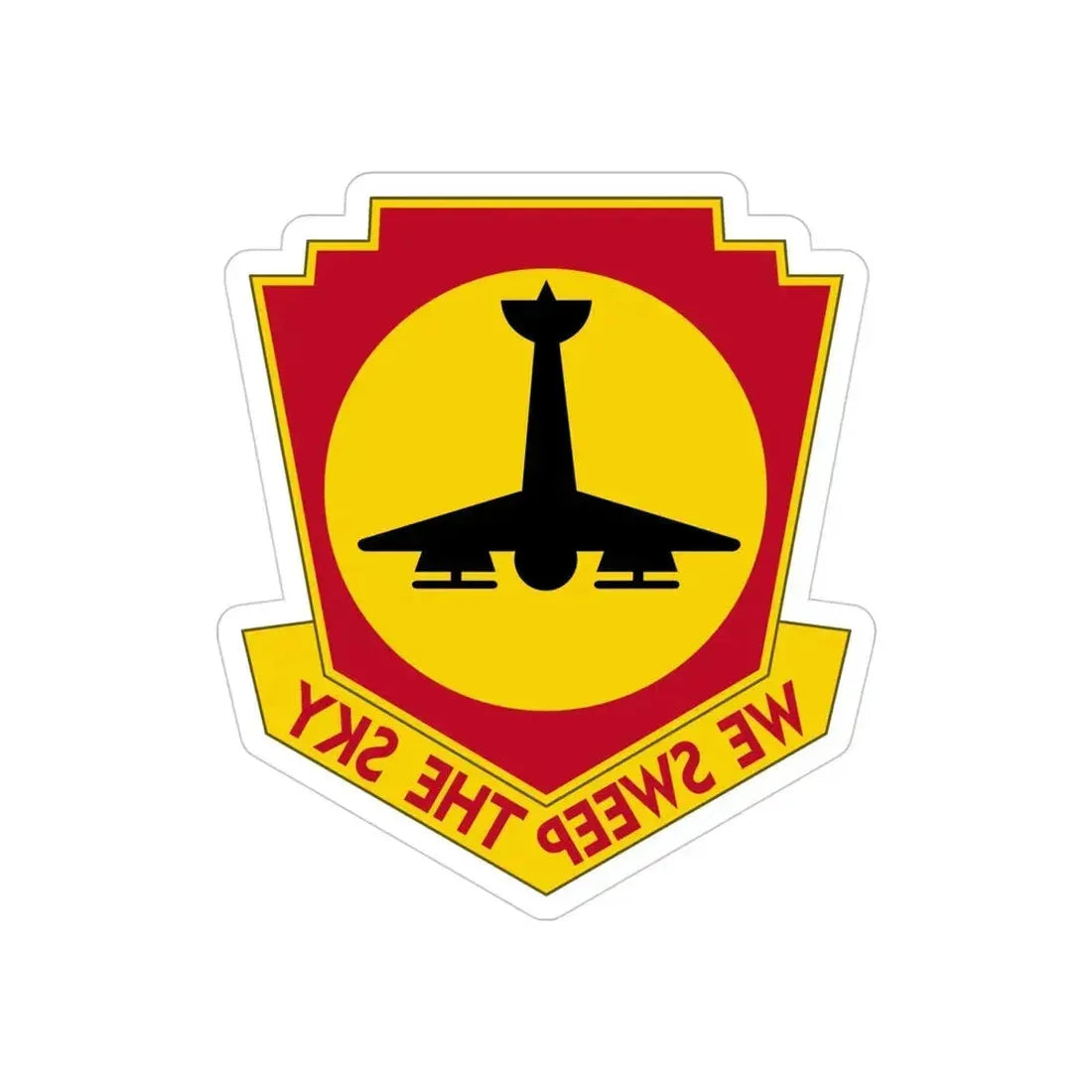 517th Air Defense Artillery Regiment (U.S. Army) REVERSE PRINT Transparent Die-Cut STICKER - The Sticker Space