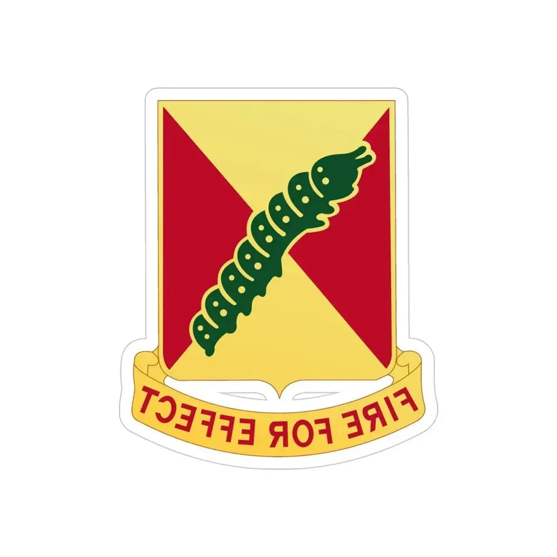 51st Air Defense Artillery Regiment (U.S. Army) REVERSE PRINT Transparent Die-Cut STICKER - The Sticker Space